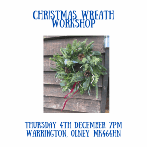 Christmas Wreath workshop - Thursday 4th December 7PM