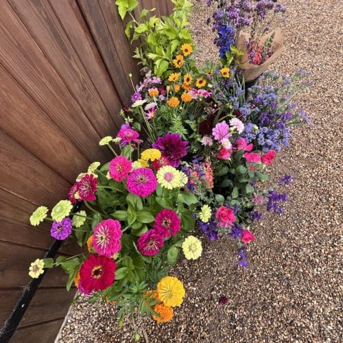 Brights for wedding bucketrs
